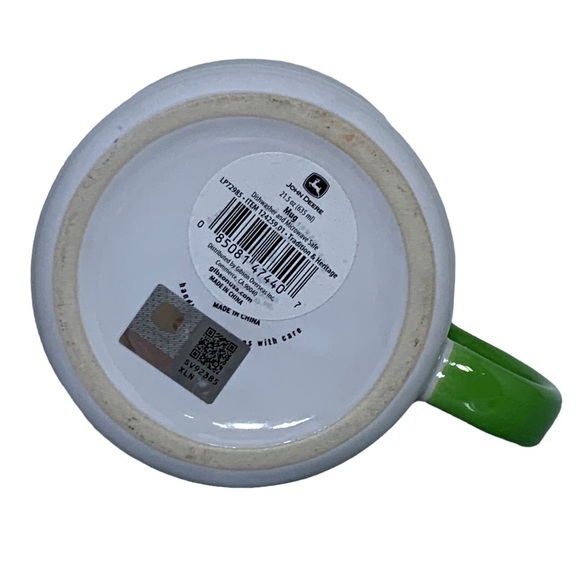 JOHN DEERE Jumbo Mug Tractor Officially Licensed 21.5 oz White Green Gift Mug - Picture 8 of 16